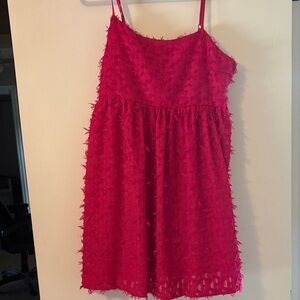 Wild Fable Pink Feather Textured Dress
